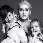 Christina Aguilera and her children in 'Harper's Bazaar' Icons issue