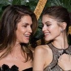Cindy Crawford and Kaia Gerber at the 2018 Fashion Awards in London on Dec. 10