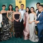 Crazy Rich Asians cast with director Jon M Chu