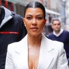 Kourtney Kardashian in nyc - white suit