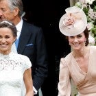 Pippa Middleton and Kate Middleton at pippa's wedding