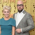 Rachel Reichard and Chris Sullivan at the 71st Emmy Awards