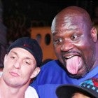 Shaq and Gronk Put Their Bromance to the Test for Charity Event