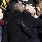 lady gaga hugs barack obama at biden inauguration