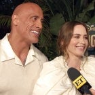 Dwayne Johnson and Emily Blunt Joke That They're Going to Have a WWE Face-off Against Each Other