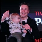 Elon Musk with son