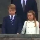 Princess Charlotte Corrects Brother Prince George's Posture on Palace Balcony 
