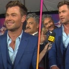 Taika Waititi CRASHES Chris Hemsworth's Interview at 'Thor' Premiere