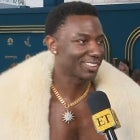Emmys 2022: Jerrod Carmichael Sports Diddy's Fur Coat in L.A. Heat (Exclusive) 