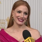 Jessica Chastain Reacts to Tripping on Stage as She Accepted SAG Award (Exclusive)