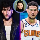 Bad Bunny, Kendall Jenner and Devin Booker