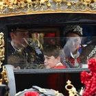 Prince William and Kate Middleton Joined by Kids in Carriage 