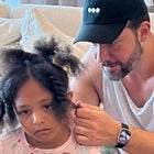 Serena Williams’ Daughter Olympia is Not Impressed by Dad Doing Her Hair
