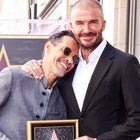 David Beckham Surprises Marc Anthony at His Hollywood Walk of Fame Ceremony (Exclusive) 