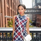 Aoki Lee Simmons at the Kate Spade Spring 2024 Ready To Wear Runway Show at The High Line on September 8, 2023 in New York, New York.