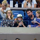  Emily Blunt and John Krasinski are seen at the 2023 US Open Tennis Championships on September 08, 2023 in New York City.