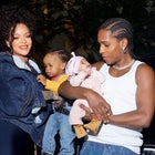 Rihanna, ASAP Rocky, Rza and newborn Riot Rose 