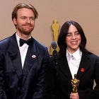 Billie Eilish and Finneas React to Second Oscar Win | Full Backstage Interview  
