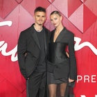 Romeo Beckham and Mia Regan attend The Fashion Awards 2023 presented by Pandora at the Royal Albert Hall on December 04, 2023 in London, England