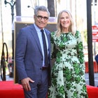 Eugene Levy and Catherine O'Hara at Levy's Hollywood Walk of Fame ceremony on March 8, 2024.