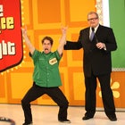  Drew Carey and a 'Price Is Right' contestant celebrate the game show's 500th episode on February 1, 2010.