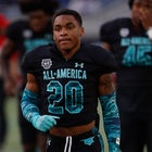 Team Pressure defensive back Andre Seldon (20) during the 2020 Under Armour All-America Game on January 02, 2020 at Camping World Stadium in Orlando, FL.