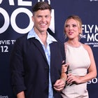 Colin Jost and Scarlett Johansson 