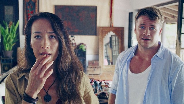 Luke Hemsworth and Maggie Q Take a Deadly Vacation in 'Death of Me' (Exclusive Clip)