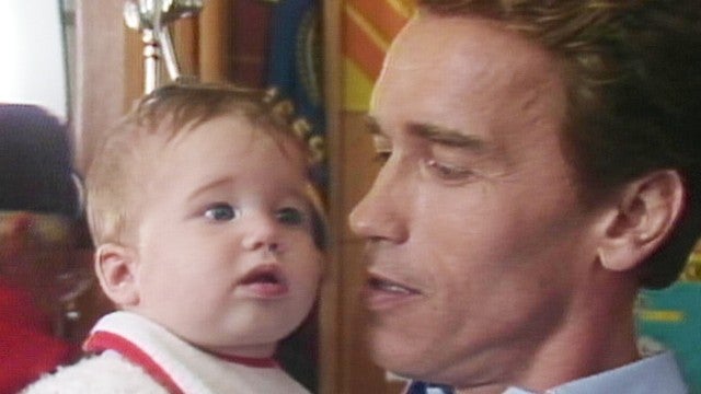 ‘Kindergarten Cop’ Turns 30: See Baby Katherine Schwarzenegger on Set With Dad Arnold