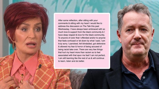 Sharon Osbourne Says She’s Sorry for Defending Piers Morgan