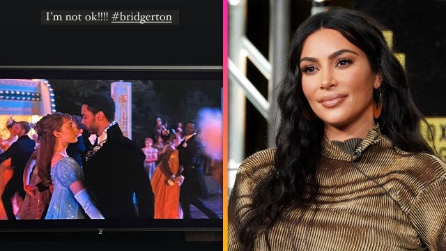 Kim Kardashian Says She's 'Not OK' While Binging 'Bridgerton' 