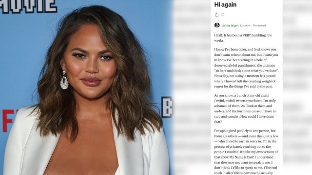 Chrissy Teigen Publicly Apologizes For 'Awful' Past Tweets in Lengthy Essay