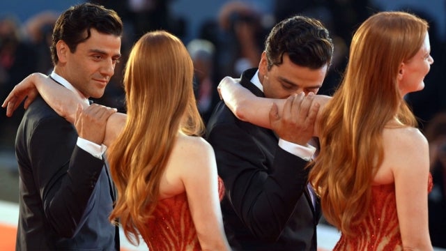 Jessica Chastain and Oscar Isaac’s Flirty Red Carpet Moment Explained