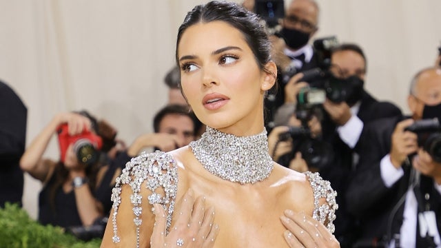 Met Gala 2021: Kendall Jenner Draped in Crystals on the Red Carpet