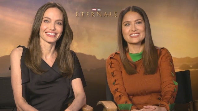 Angelina Jolie and Salma Hayek on Bonding Over Motherhood and Possible 'Eternals' Sequel (Exclusive)