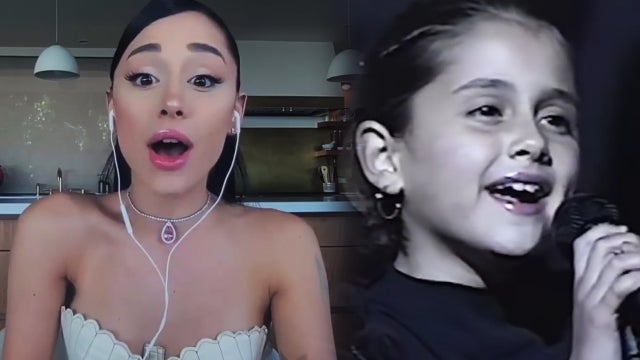 Watch Ariana Grande React to Her First Singing Gig 