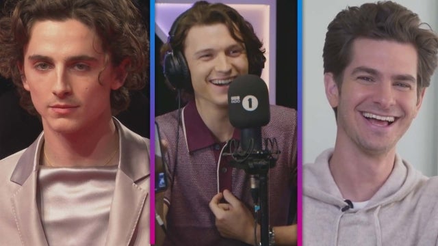 Tom Holland Calls Timothée Chalamet and Andrew Garfield Live On-Air!