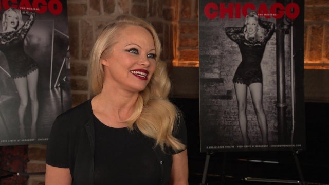 Watch Pamela Anderson React to Her First Interview Ahead of Broadway Debut (Exclusive)