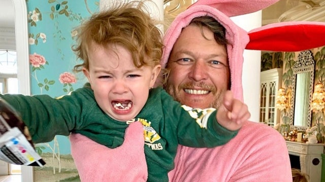 Blake Shelton Makes Carson Daly’s Daughter Cry While Dressed as Easter Bunny