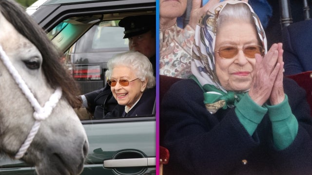Queen Elizabeth Appears in Good Spirits as She Makes Surprise Appearance at Horse Show 