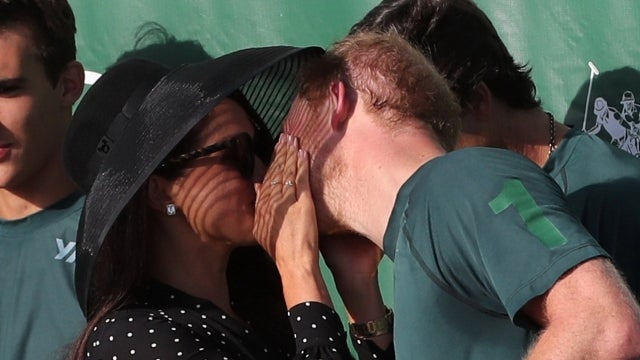 Meghan Markle Kisses Prince Harry During Rare PDA
