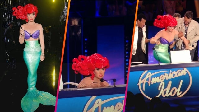 Katy Perry Falls Out of Her Chair on ‘American Idol’