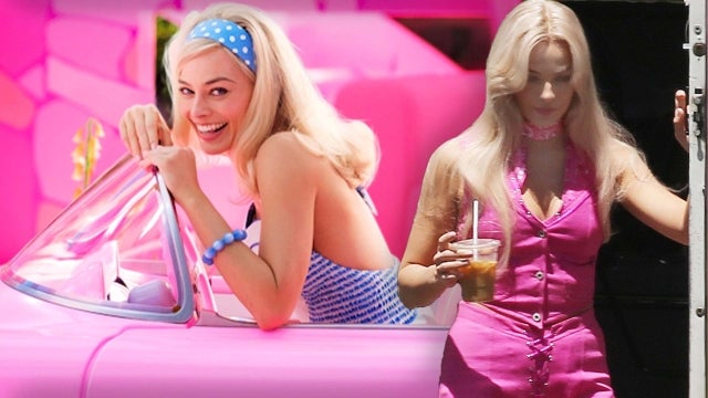 Margot Robbie Is All Dolled Up in Pink as Barbie in New Set Pic!