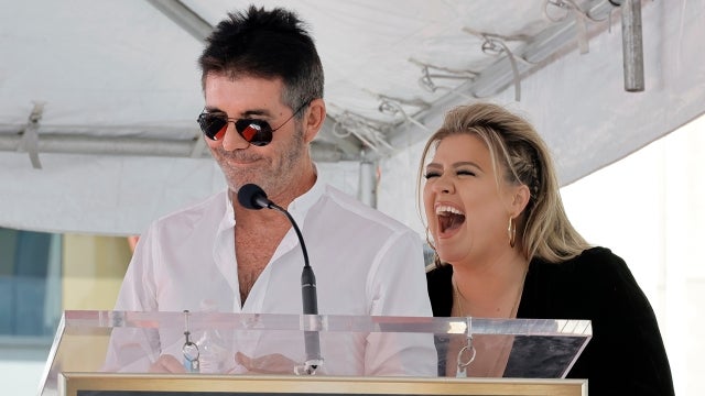 Simon Cowell and Paula Abdul Honor Kelly Clarkson at Walk of Fame Ceremony 