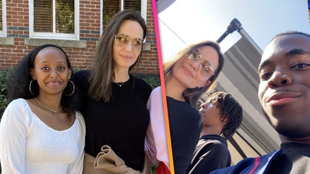 Angelina Jolie Attends Spelman College Homecoming With Daughter Zahara