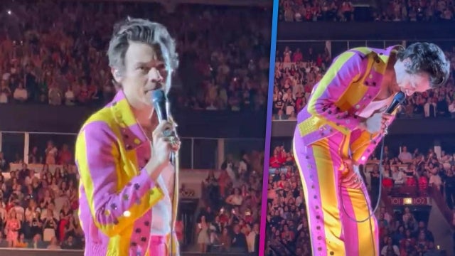 Harry Styles REACTS to Being Hit in the Crotch With a Water Bottle
