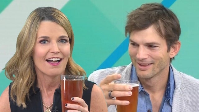 Ashton Kutcher and Savannah Guthrie Chug Beer Together on Morning TV!