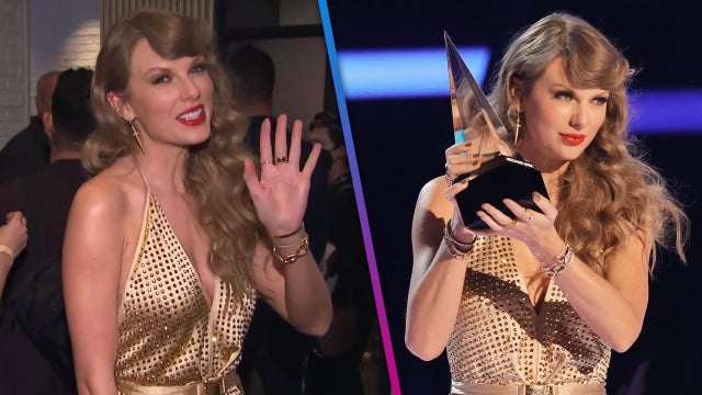 AMAs: Taylor Swift Makes Surprise Appearance and Wins Six Awards for 'Red (Taylor's Version)'