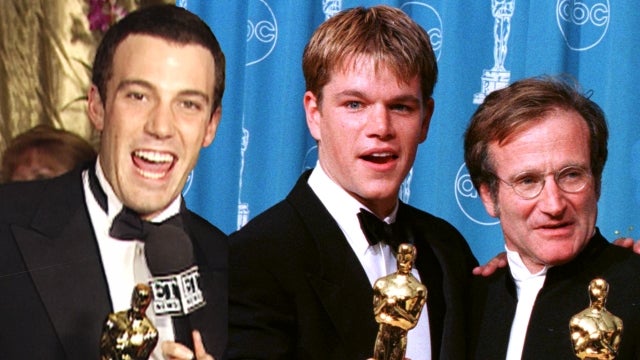 Oscars: Matt Damon, Ben Affleck and Robin Williams React to 'Good Will Hunting' Wins (Flashback) 