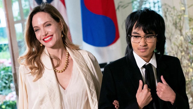 Angelina Jolie and Son Maddox Get All Dressed Up During Rare Outing